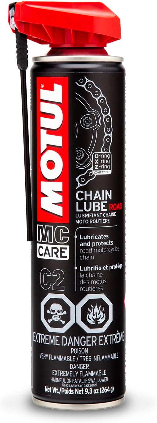 Motul 103244 C2 Chain Lube Road، 9.3 أونصة، أسود