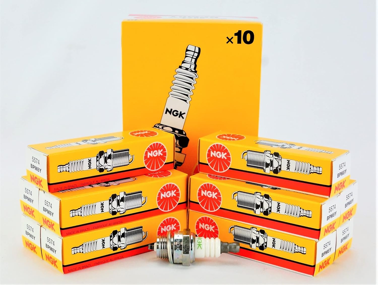 NGK 5574 Standard Spark Plug - BPM8Y, 10 Pack