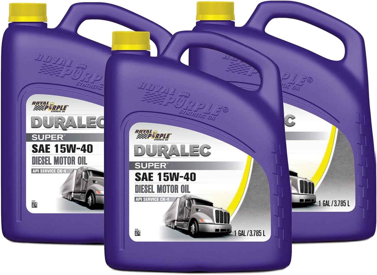 Royal Purple 04154 / 300905 Duralec Super 15W40 CK-4 Motor Oil Synthetic - 1 gal. (Case of 3)