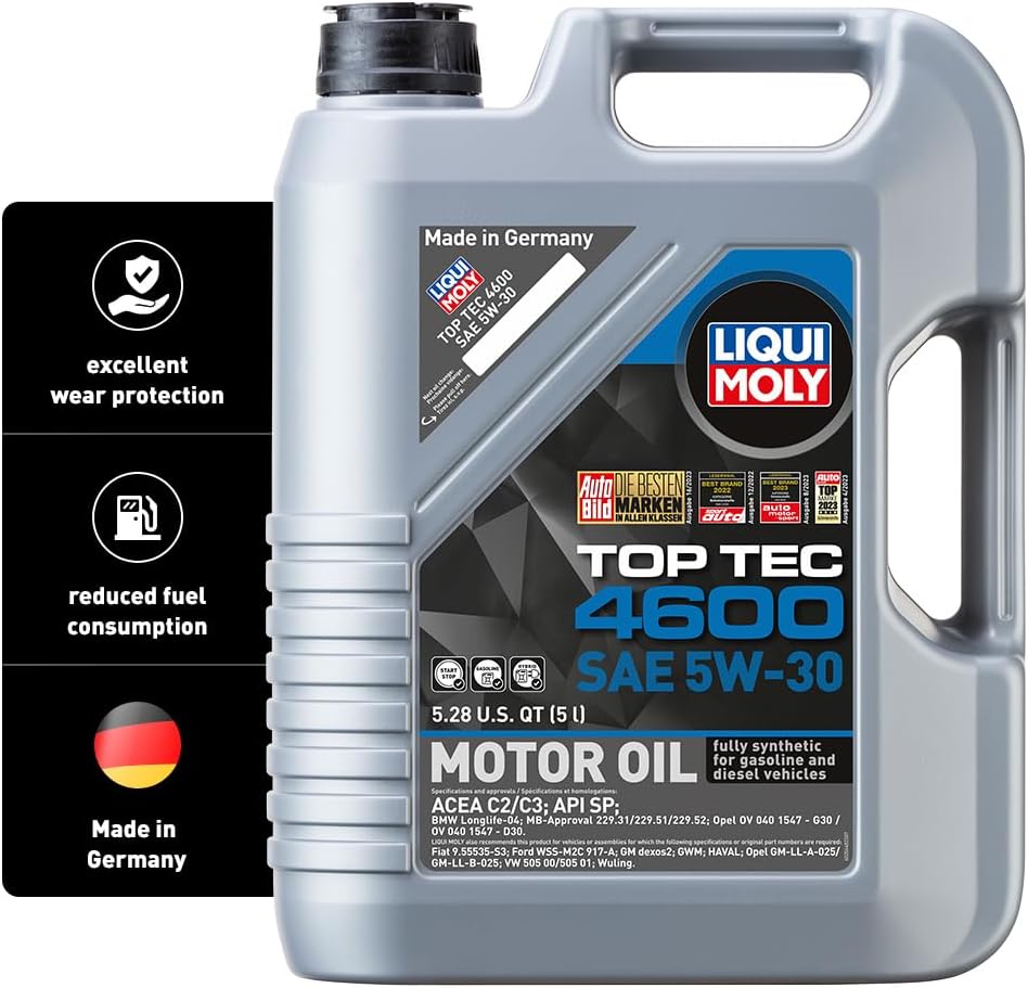 LIQUI MOLY Top Tec 4600 SAE 5W-30 | 5 L | Fully synthetic engine oil | SKU: 20448