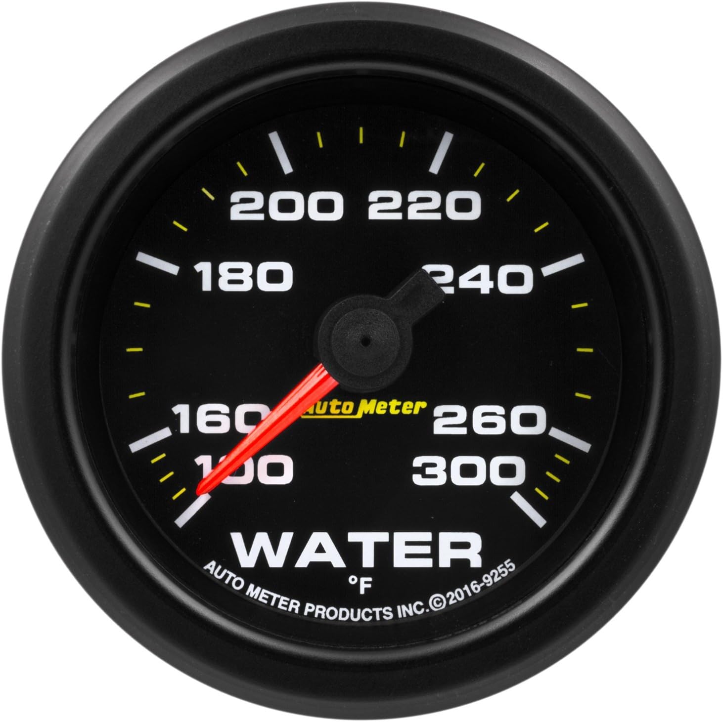 جهاز قياس درجة حرارة الماء AutoMeter 9255، 2 1/16 بوصة، 300 درجة فهرنهايت، محرك متدرج مع حزمة وسلك، في البيئات القاسية