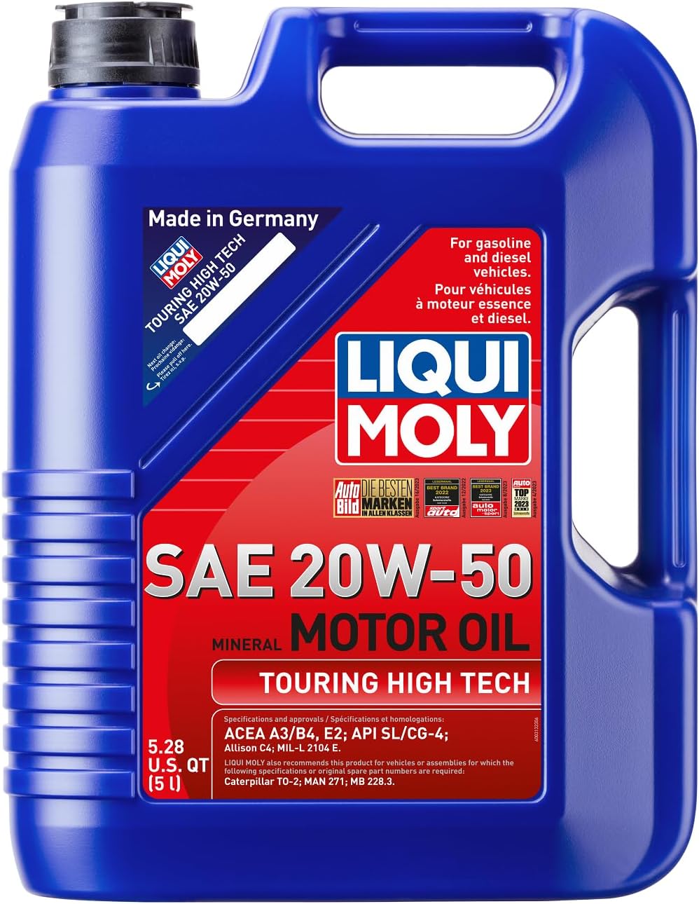 Liqui Moly Touring High Tech SAE 20W-50 | 5 L | Motor Oil | SKU: 20114 5 Liters