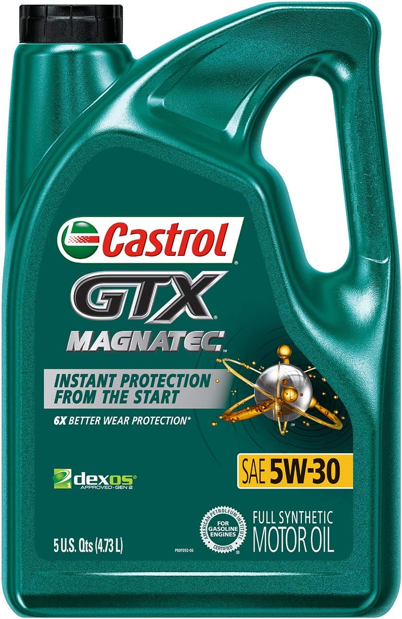 Castrol GTX MAGNATEC 5W-30 Full Synthetic Motor Oil, 5 Quart 5 Quart Full Synthetic 5W-30