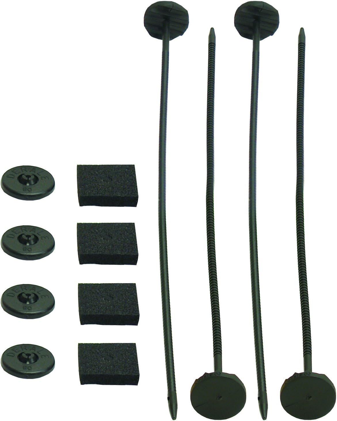 Derale 13001 Insta-Mount Rods/Pads-Plastic Nylon Cooler Mounting Kit