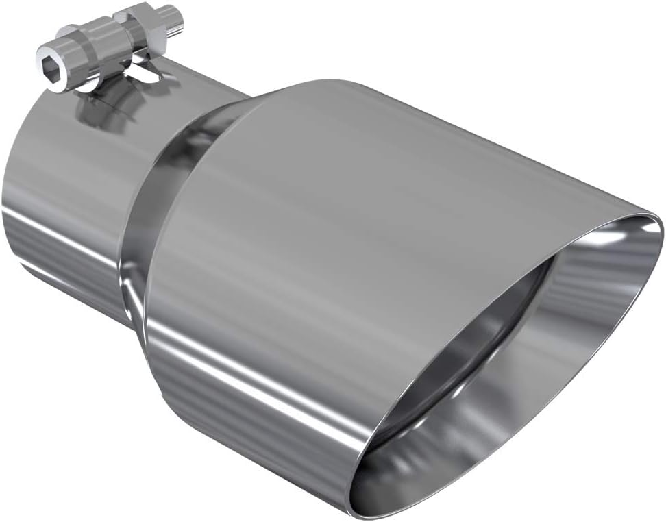 MBRP T5151 T304 Dual Wall Angled Tip (4-1/2" O.D., 3" Inlet, 8" Length)