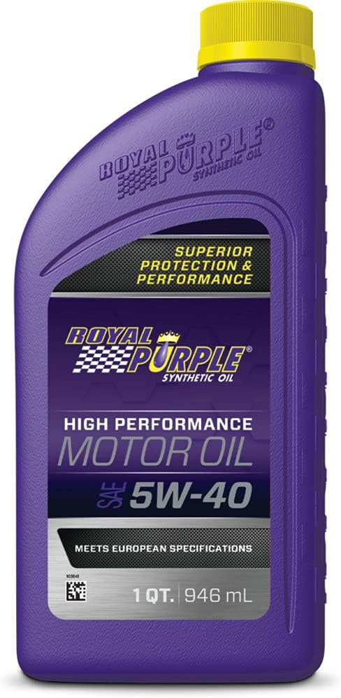 Royal Purple (06540-6PK API-Licensed Heavy Duty SAE 5W-40 High Performance Synthetic Motor Oil - 1 Quart, (Case of 6) 1 Quart, Case of 6