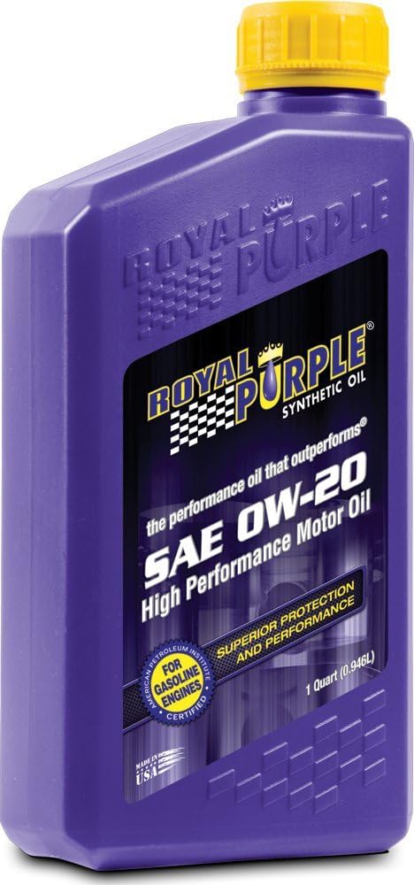 Royal Purple 12020 API-Licensed SAE 0W-20 High Performance Synthetic Motor Oil - 12 Quart 12 Quart (384 Ounces)