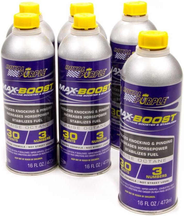 Royal Purple 11757 Max Boost Octane Boost Case, 16 fl. oz (6 Pack)