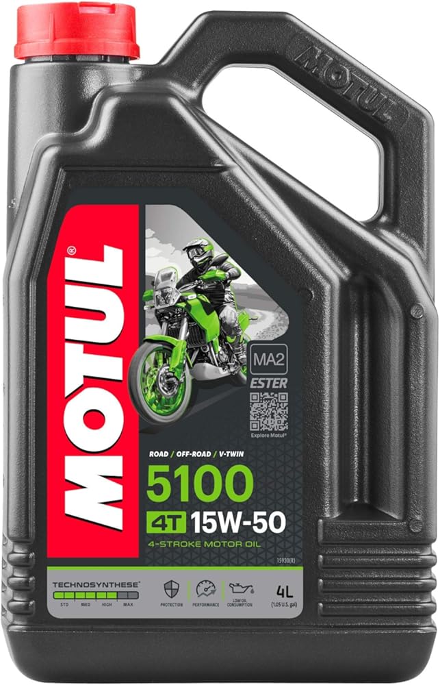 زيت موتول 5100 4T 15W50 الاصطناعي المخلوط 4 لترات (104083)