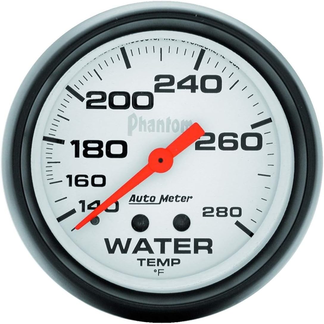 Autometer 5831 2-5/8" WATER TEMP, 140- 280`F, MECH, PHANTOM