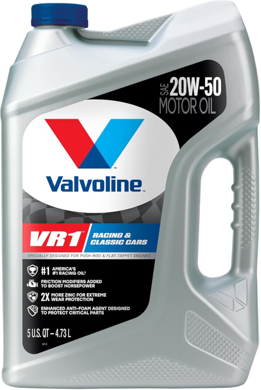 Valvoline VR1 Racing SAE 20W-50 Motor Oil 5 QT VR1 5 QT 20W-50