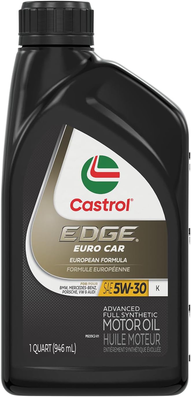 Castrol EDGE Euro 5W-30 K Advanced Full Synthetic Motor Oil, 1 Quart, Pack of 6 1 Quart Pack of 6