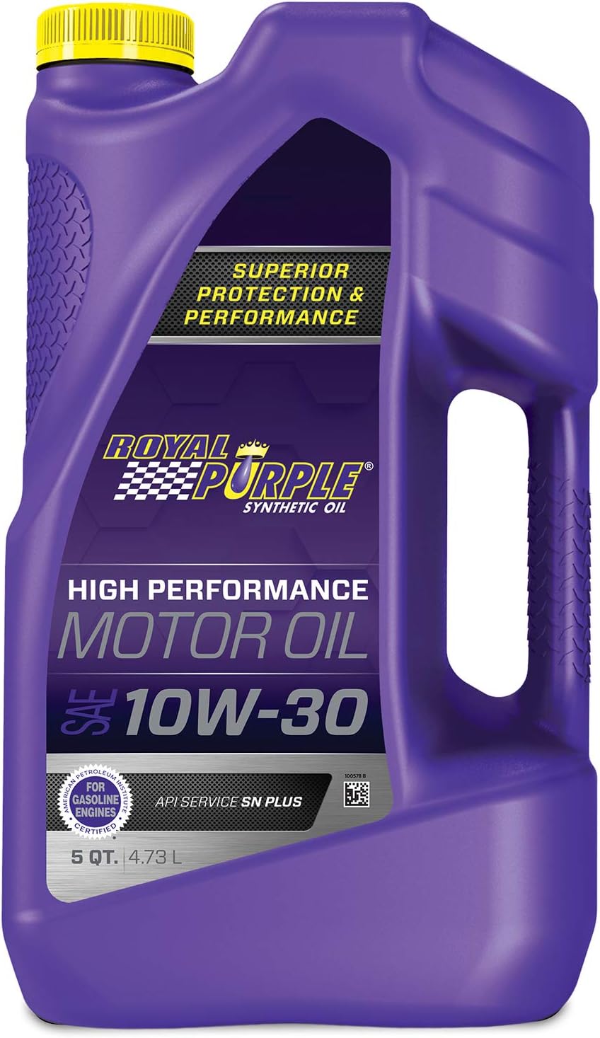 Royal Purple 51130 API-Licensed SAE 10W-30 High Performance Synthetic Motor Oil - 5 qt., Model:ROY51130 Royal Purple Pack of 1
