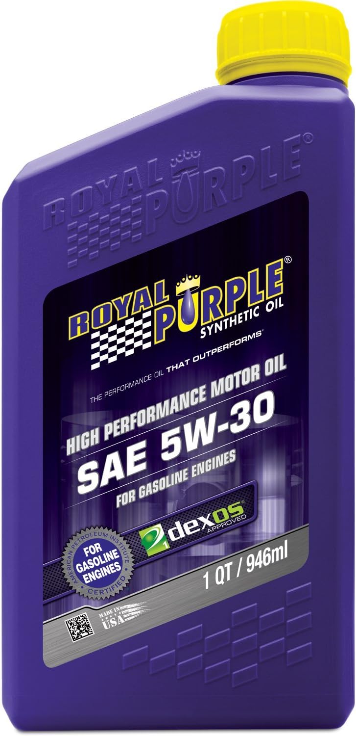 Royal Purple 01530 SAE Multi-Grade Synthetic Motor Oil 5W30 Pack of 6 Quarts