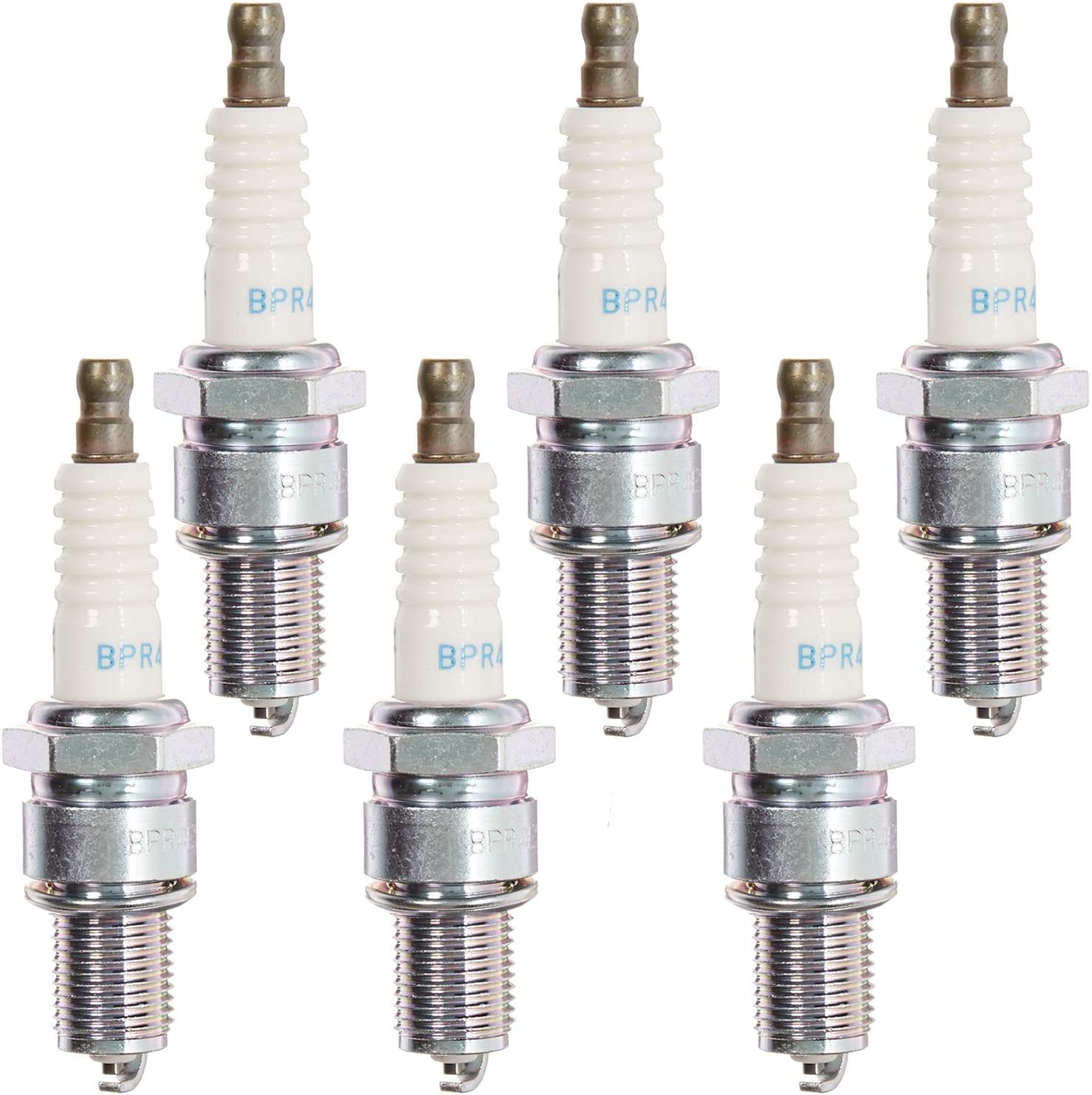 NGK (6578) BPR4ES SOLID Standard Spark Plug, Pack of 6