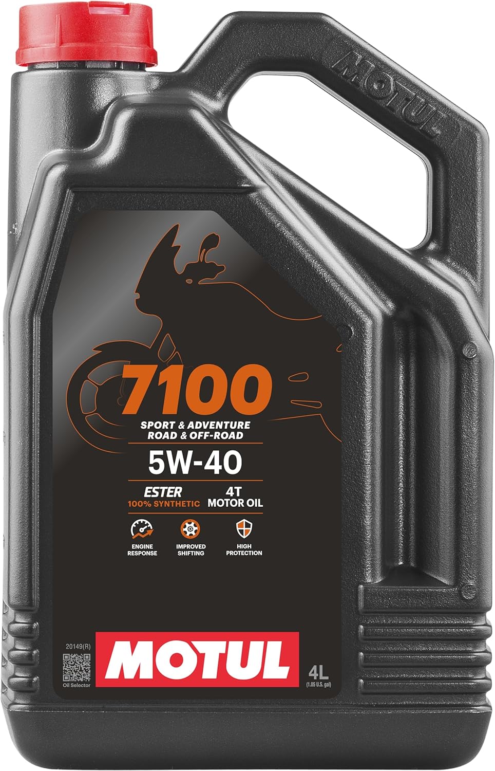 زيت محرك موتول 7100 4T 5W40 100% اصطناعي 4 لترات (104087)